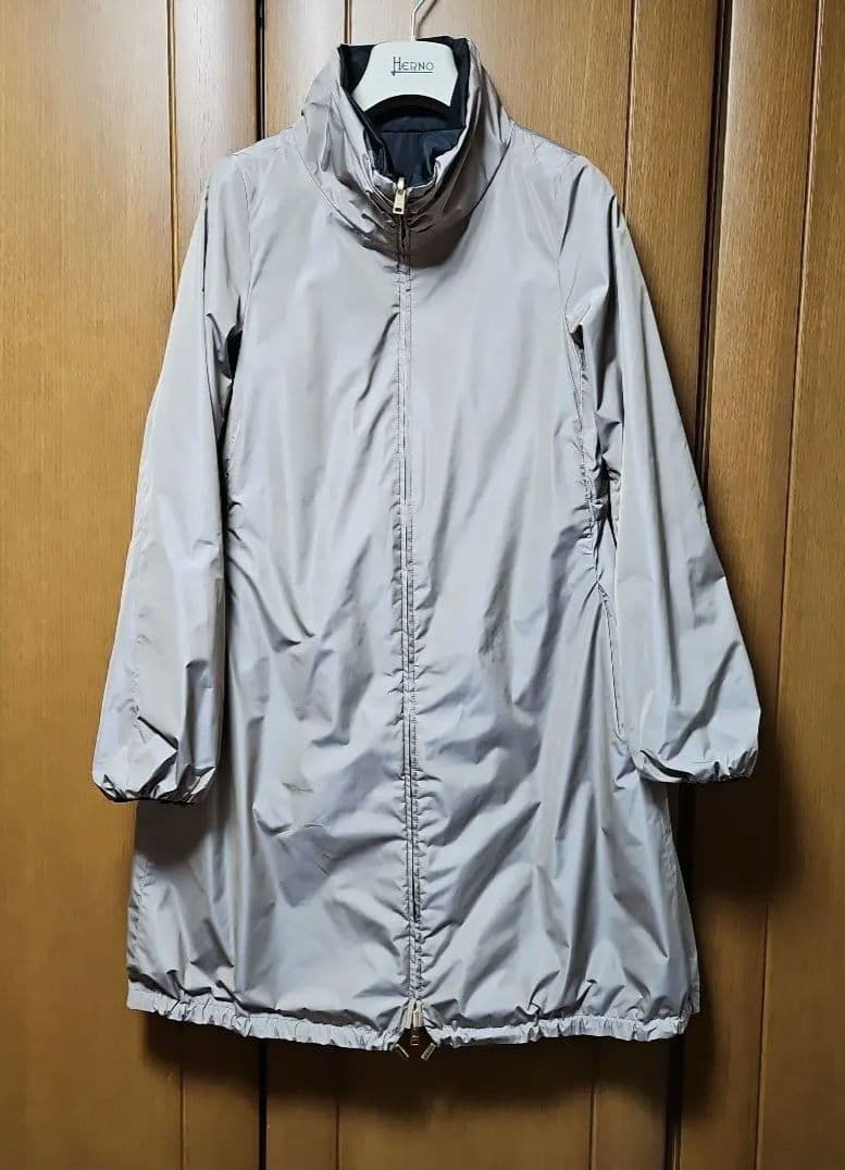 美品ヘルノ・ リバーシブルモッズコート