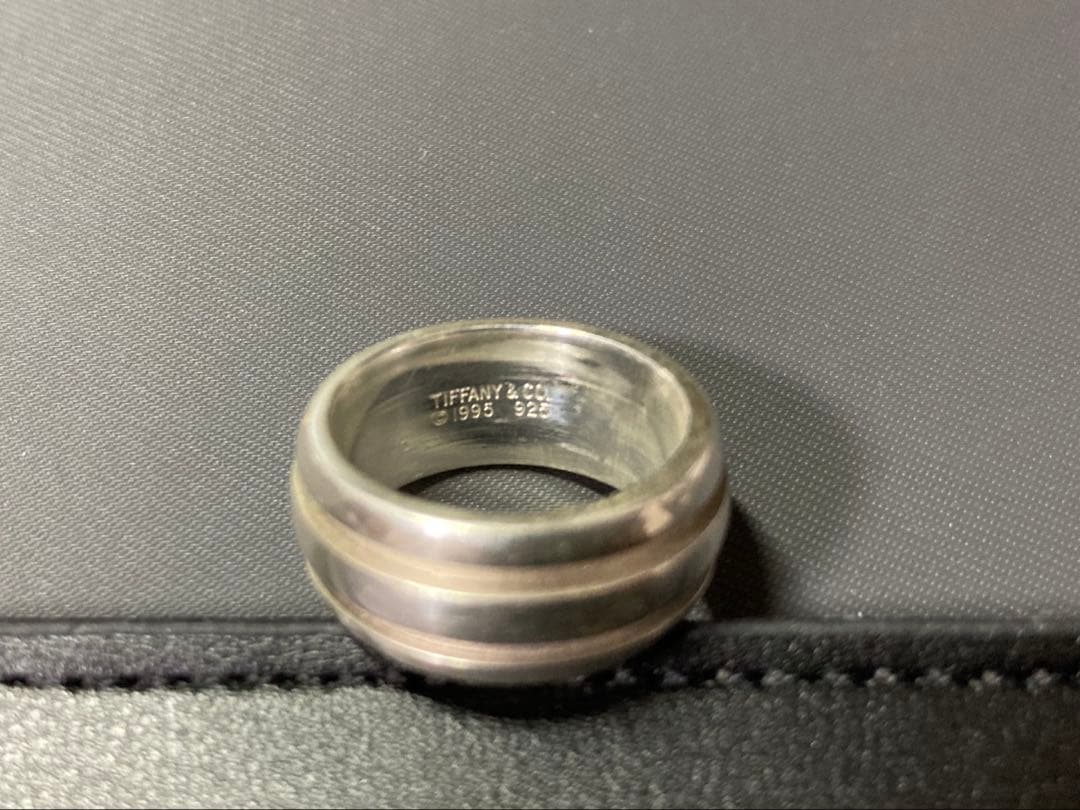 ティファニー　 TIFFANY 13号 グルーブド ダブルリング