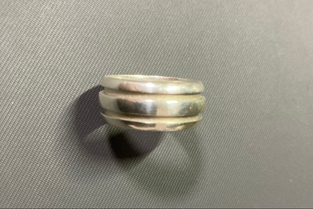 ティファニー　 TIFFANY 13号 グルーブド ダブルリング