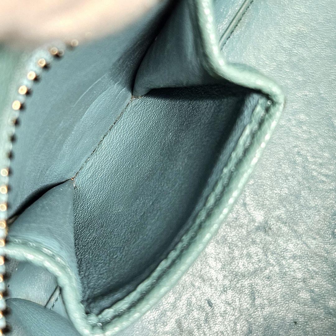 CELINE セリーヌ ラゲージ マイクロショッパー ハンドバッグ グリーン