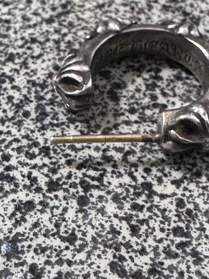 美品 CHROME HEARTS シルバー フープピア