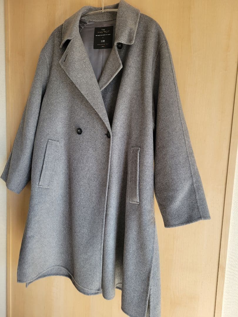 品切れ　23区 MANTECOPure チェスターコート　アウター　M　グレー