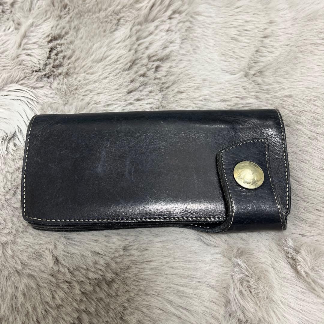 E-3☆レザー 長財布 黒