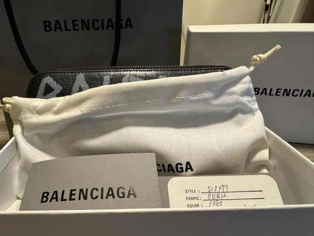 BALENCIAGA 長財布 黒 810977