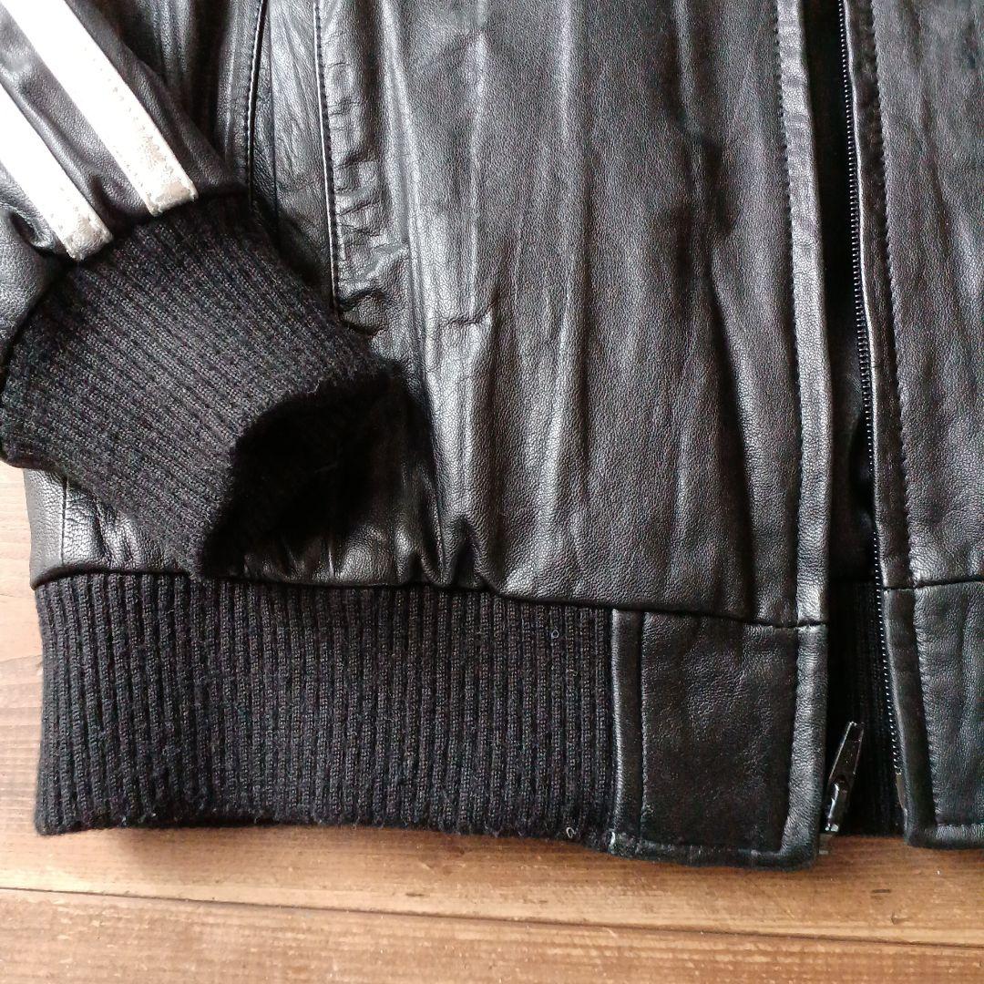 Schott レザー　羊革　トラックジャケット S