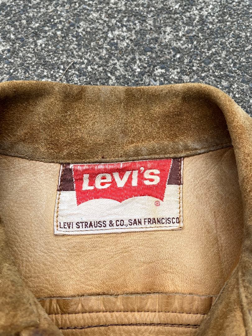 60s 70s リーバイス ビッグE スエードレザージャケット