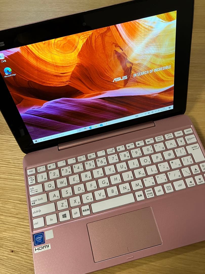 ASUS T101HA 2-in-1 ノートPC ピンク 4GB/64GB