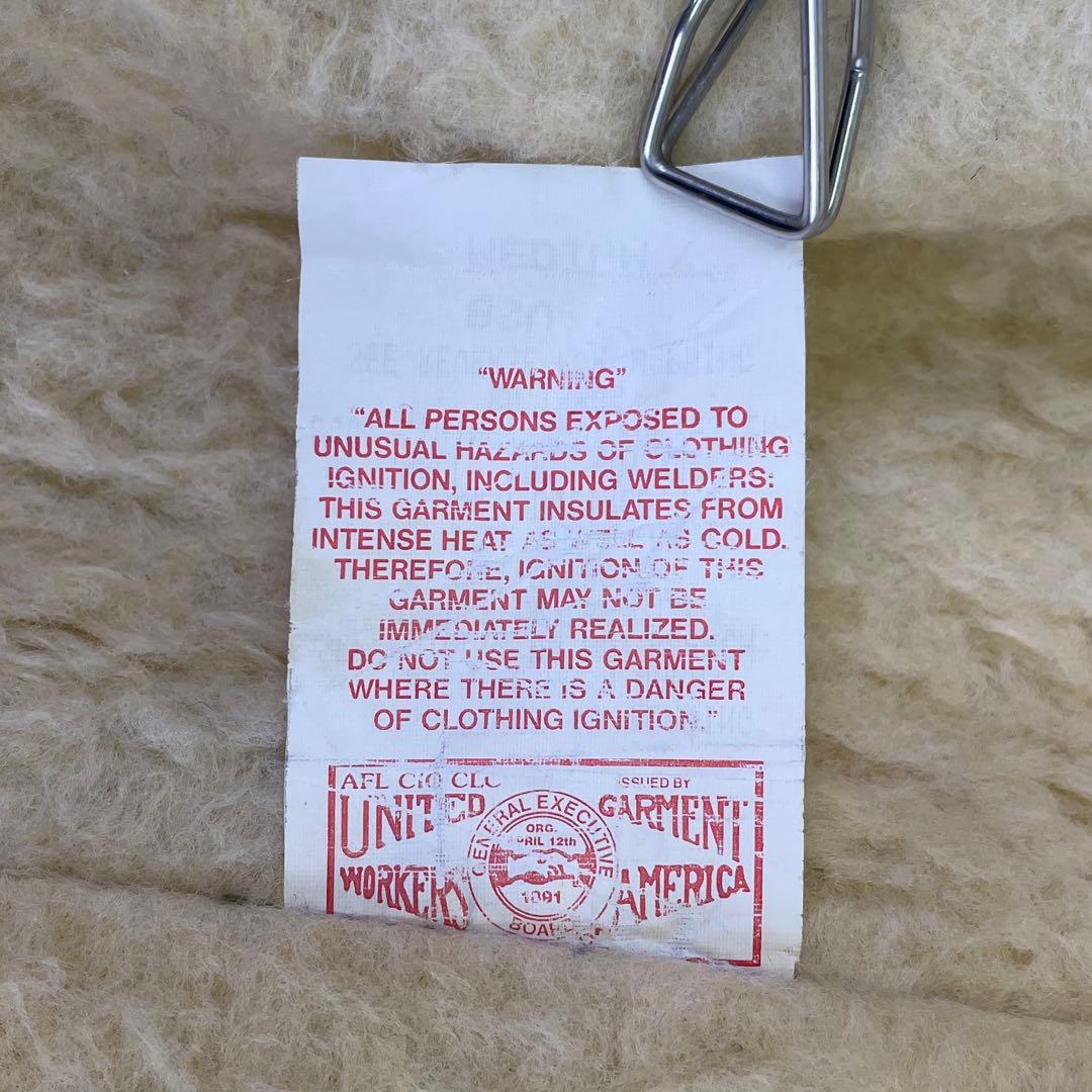 80s ヴィンテージ Carhartt【M】デニムベスト◆裏ボア 希少 星形タグ