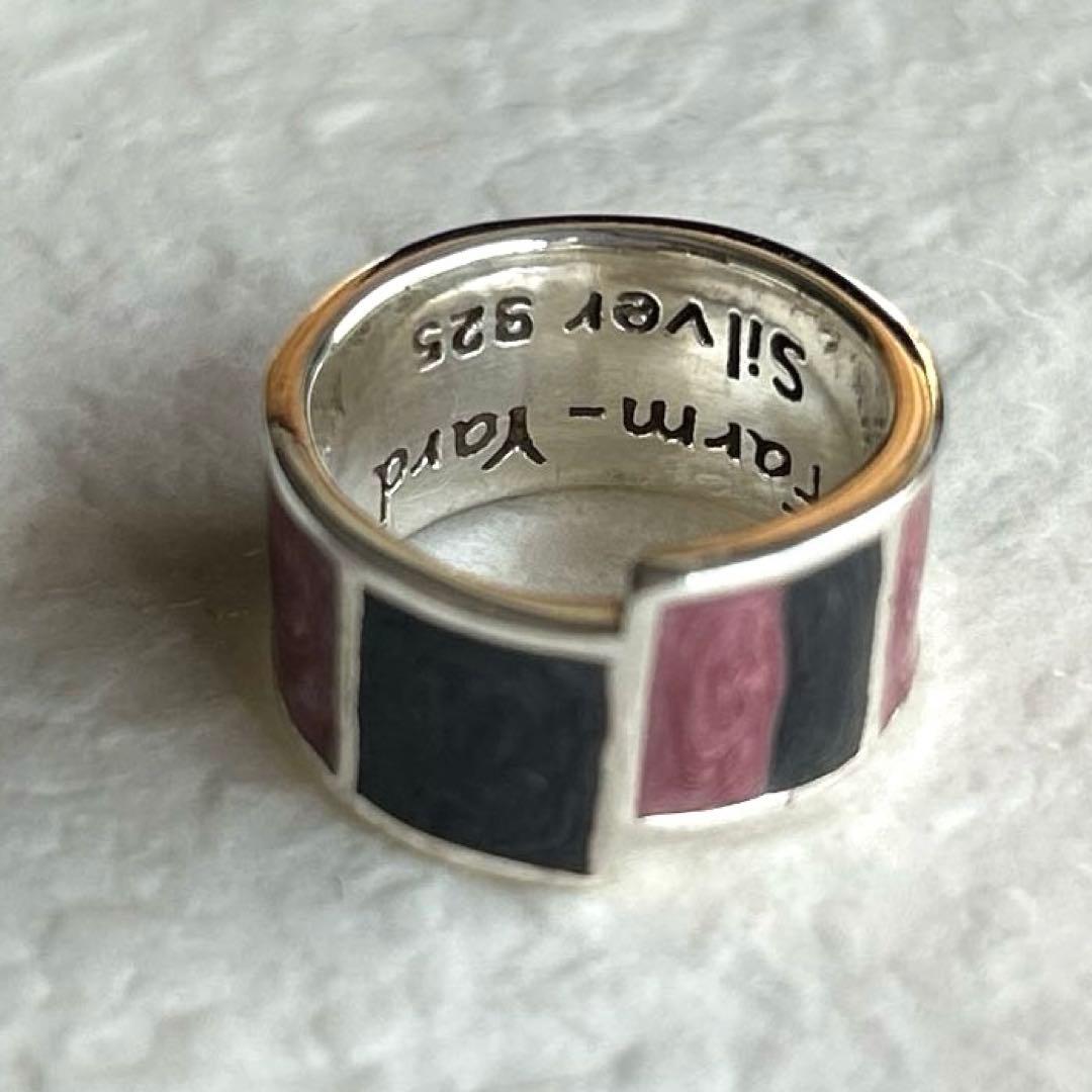 希少ヴィンテージ Farm Yard / Silver925 エナメルリング