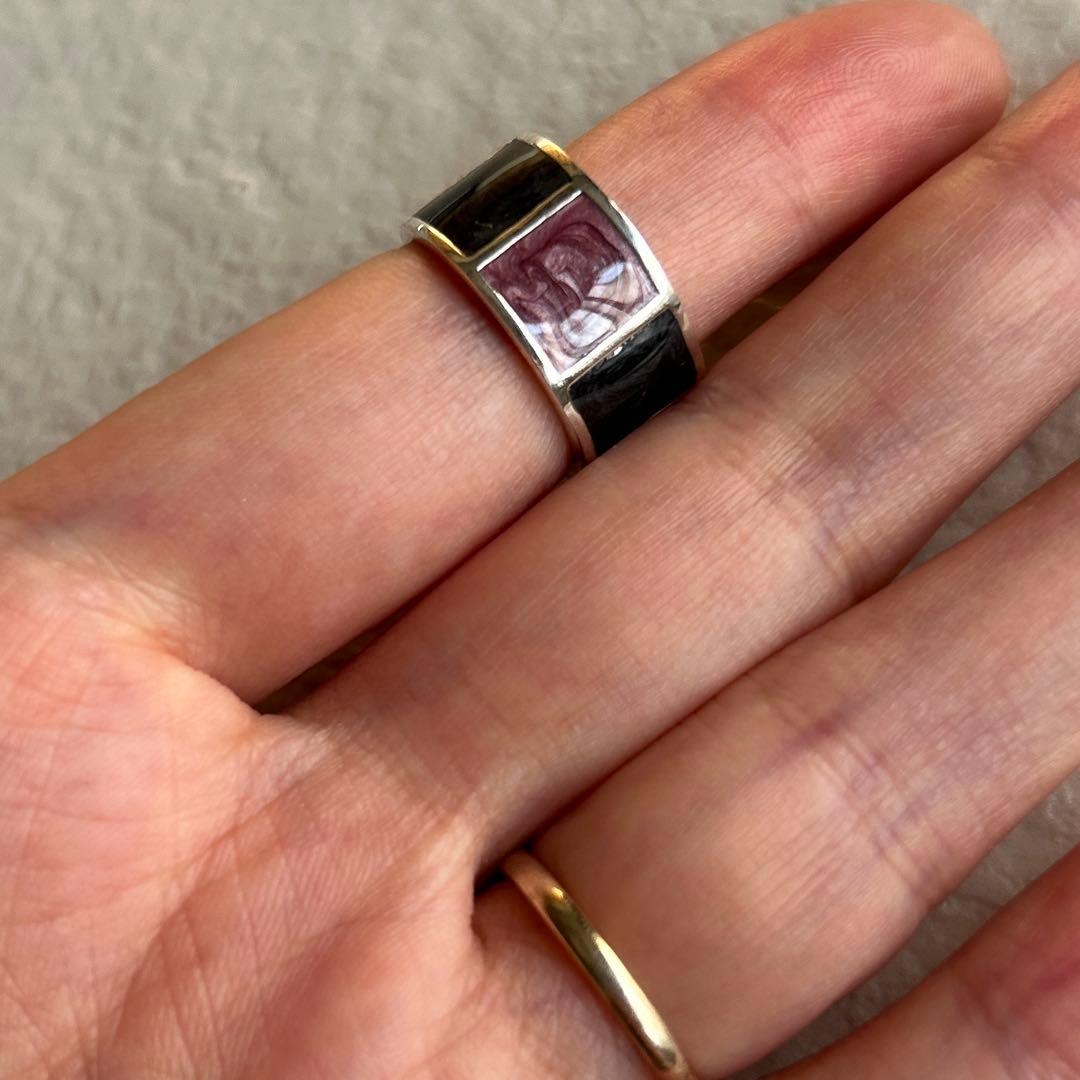 希少ヴィンテージ Farm Yard / Silver925 エナメルリング