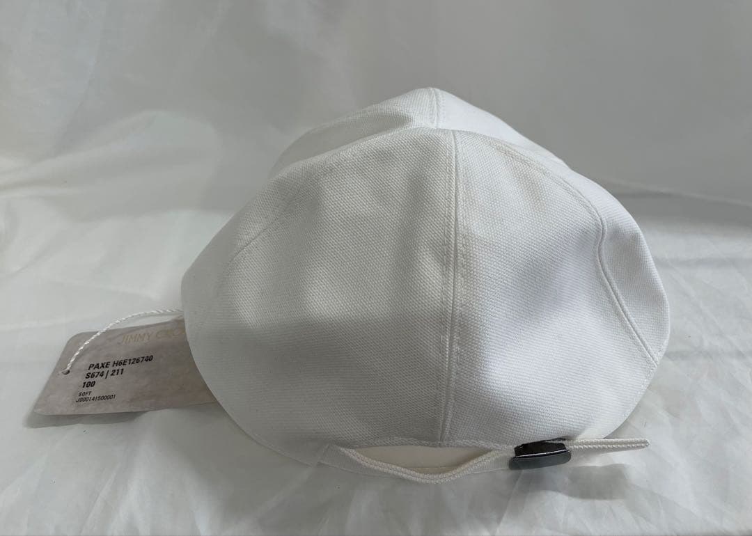 ジミーチュウ ホワイト ピンクロゴ キャップ