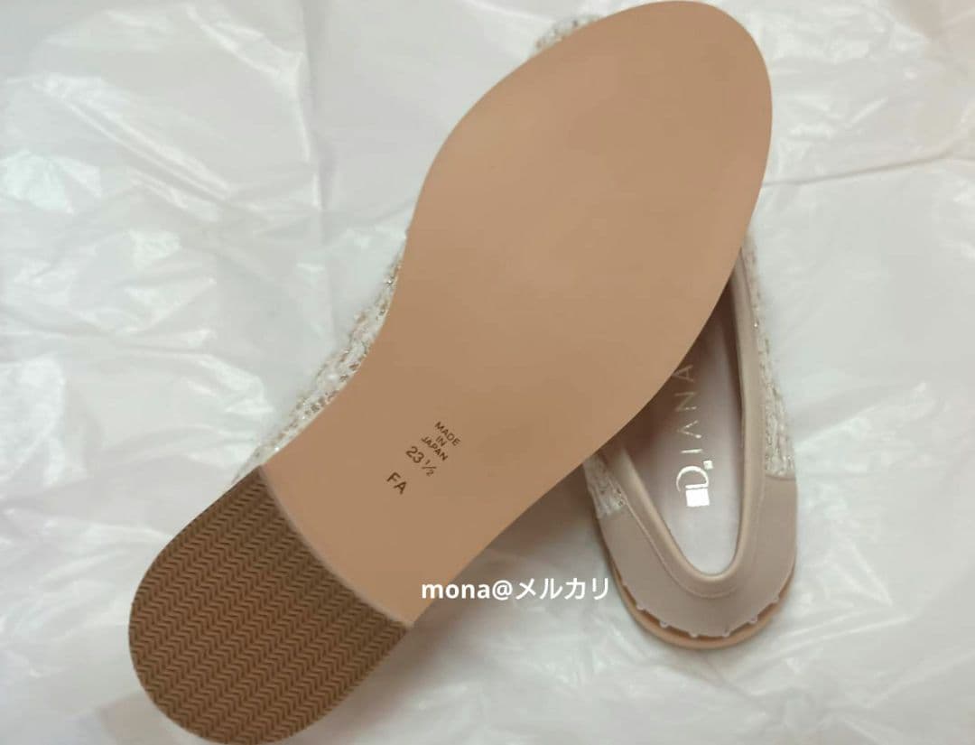 【新品】期間限定出品　ダイアナ　ツイードローファー 23.5cm