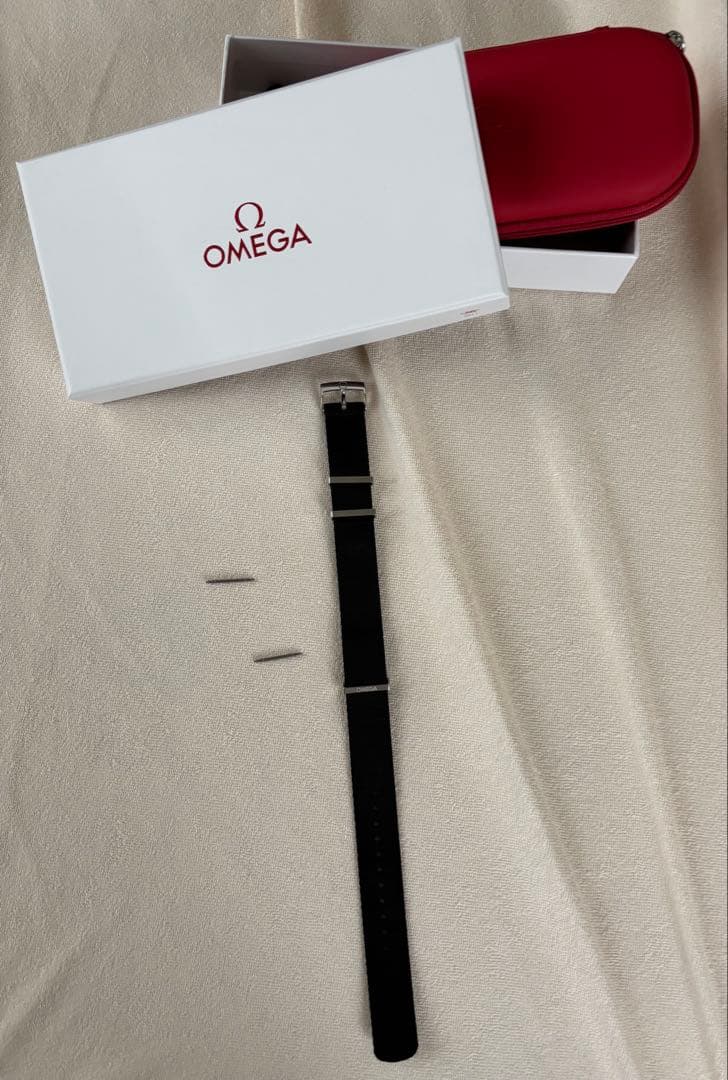 OMEGA official 黒 NATOストラップ/ベルト　美品