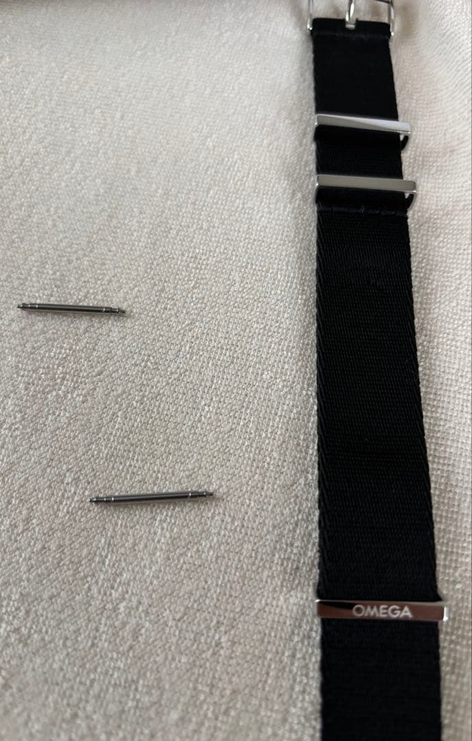 OMEGA official 黒 NATOストラップ/ベルト　美品