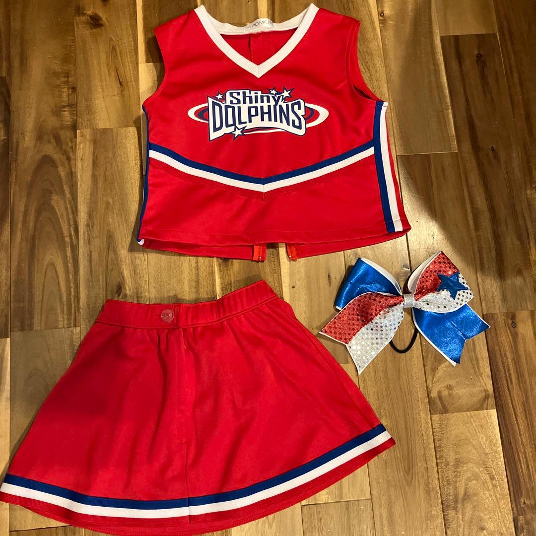 【年始大幅値下げ】チアリーディングウェア（レッド）　2セット