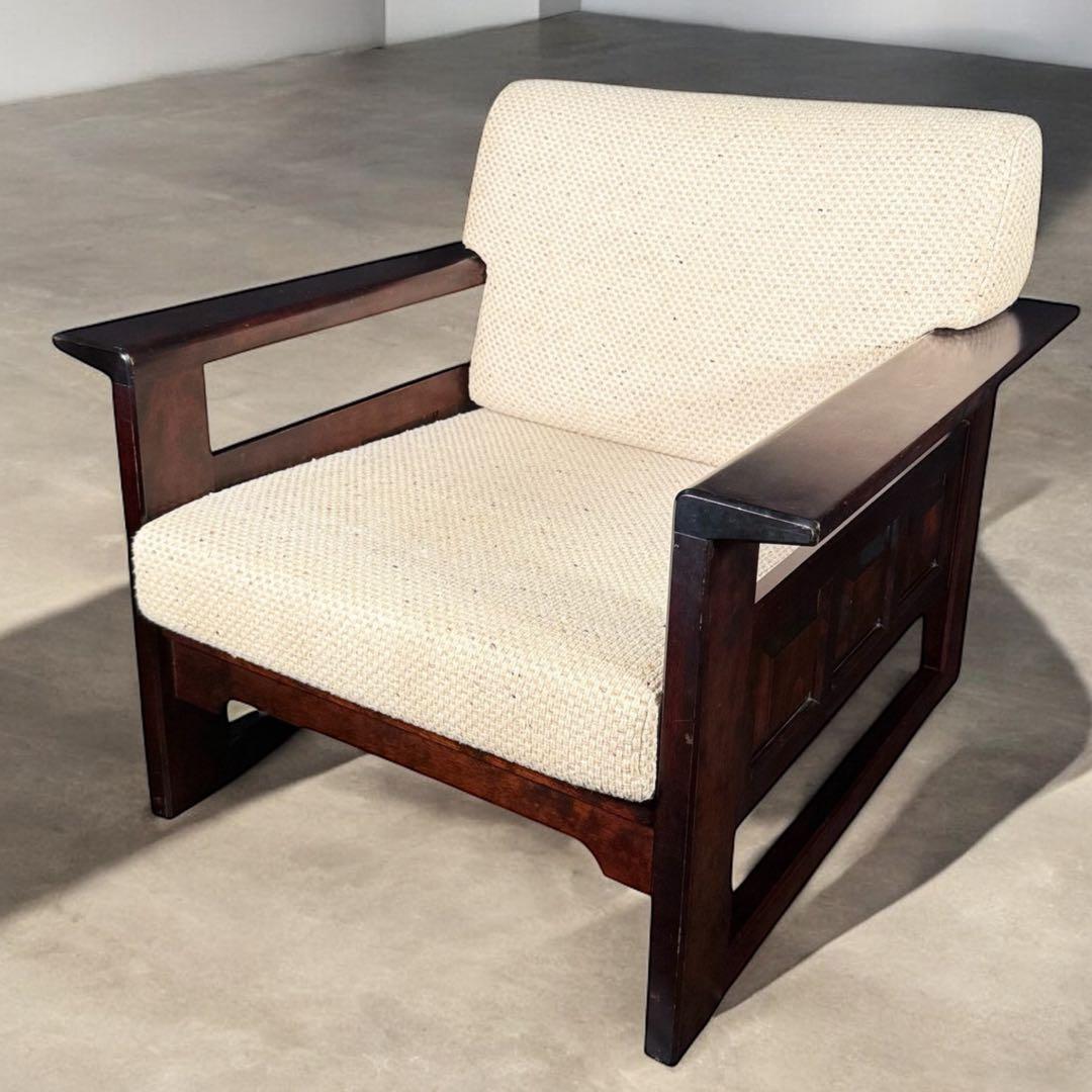 HR735 北海道民芸家具　シングルソファ　1人掛けソファ