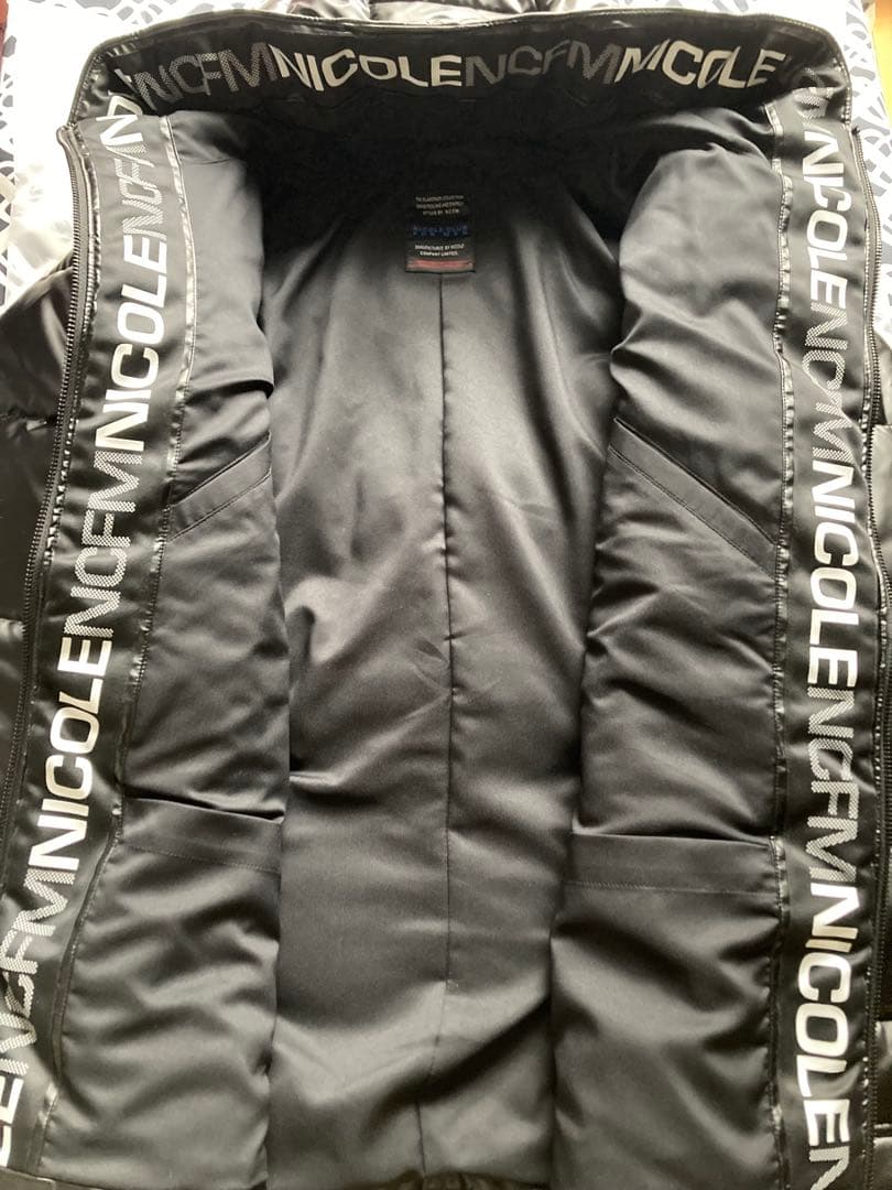 NICOLE CLUB FOR MEN ラミネート フーテッドブルゾン コート