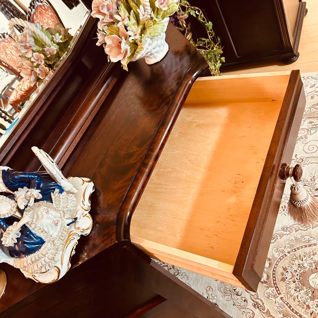 9月14日迄の出品　北海道民芸家具 ドレッサー 鏡台 アンティーク チェスト