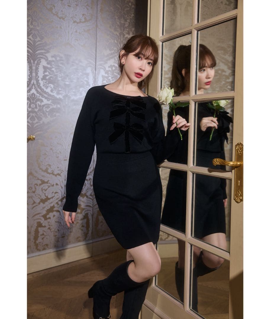 herlipto Simone Knit Mini Dress 試着のみタグ付き