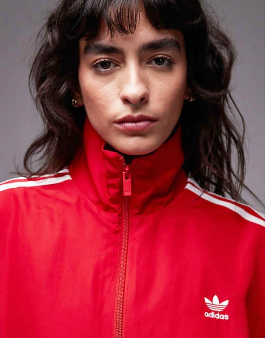 赤XL★adileniumオーバーサイズトラックジャケット★ナイロンジャケット