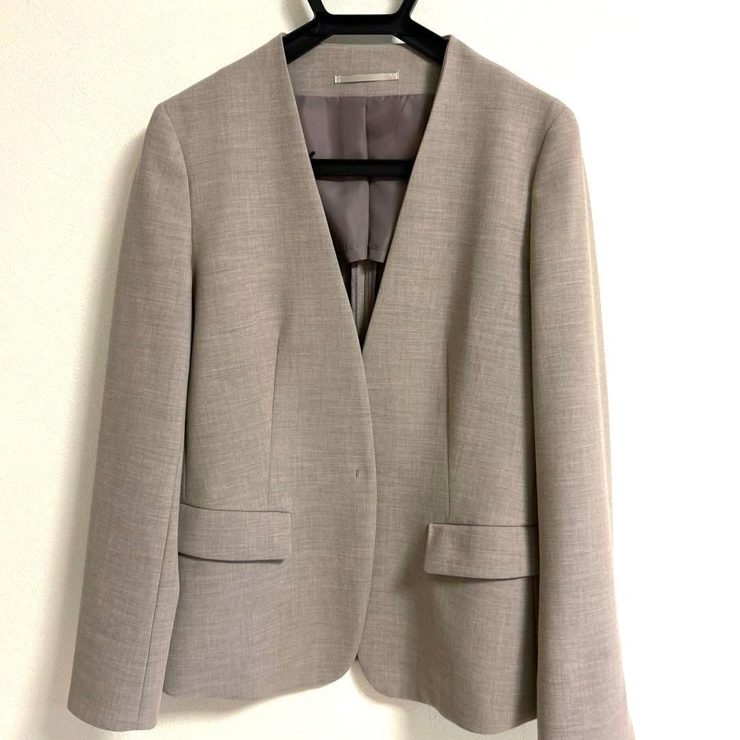 ★美品★スーツスクエア上下セット　Vカラージャケット／パンツDELEGANT