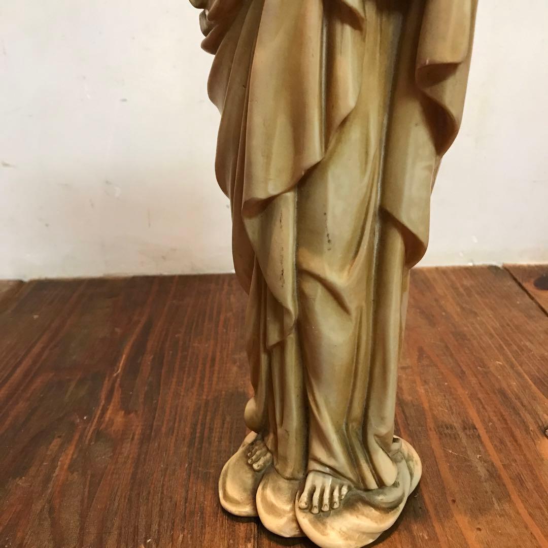 美品　ヴィンテージ　イエスキリスト像　立像　置物　オブジェ　像