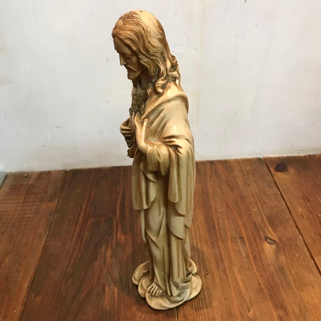 美品　ヴィンテージ　イエスキリスト像　立像　置物　オブジェ　像