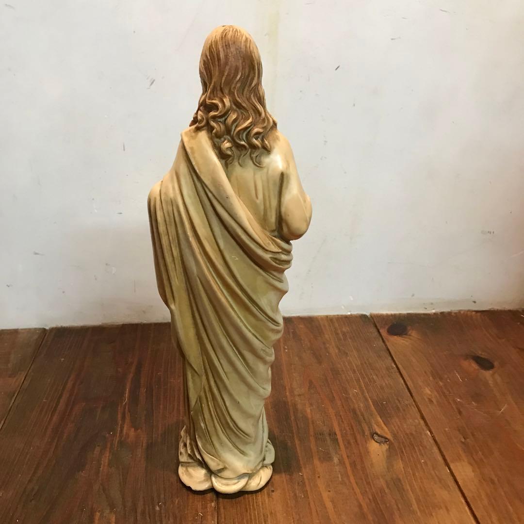 美品　ヴィンテージ　イエスキリスト像　立像　置物　オブジェ　像