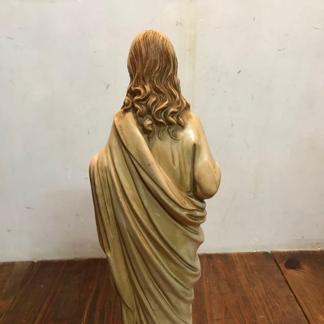 美品　ヴィンテージ　イエスキリスト像　立像　置物　オブジェ　像