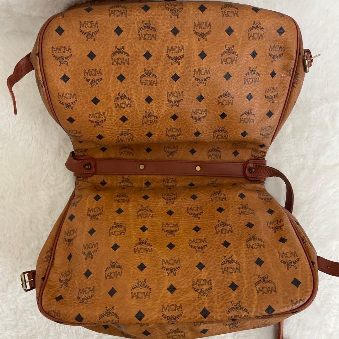 MCM ソミュール　コニャック　ショルダーバッグ　ヴィセトス柄