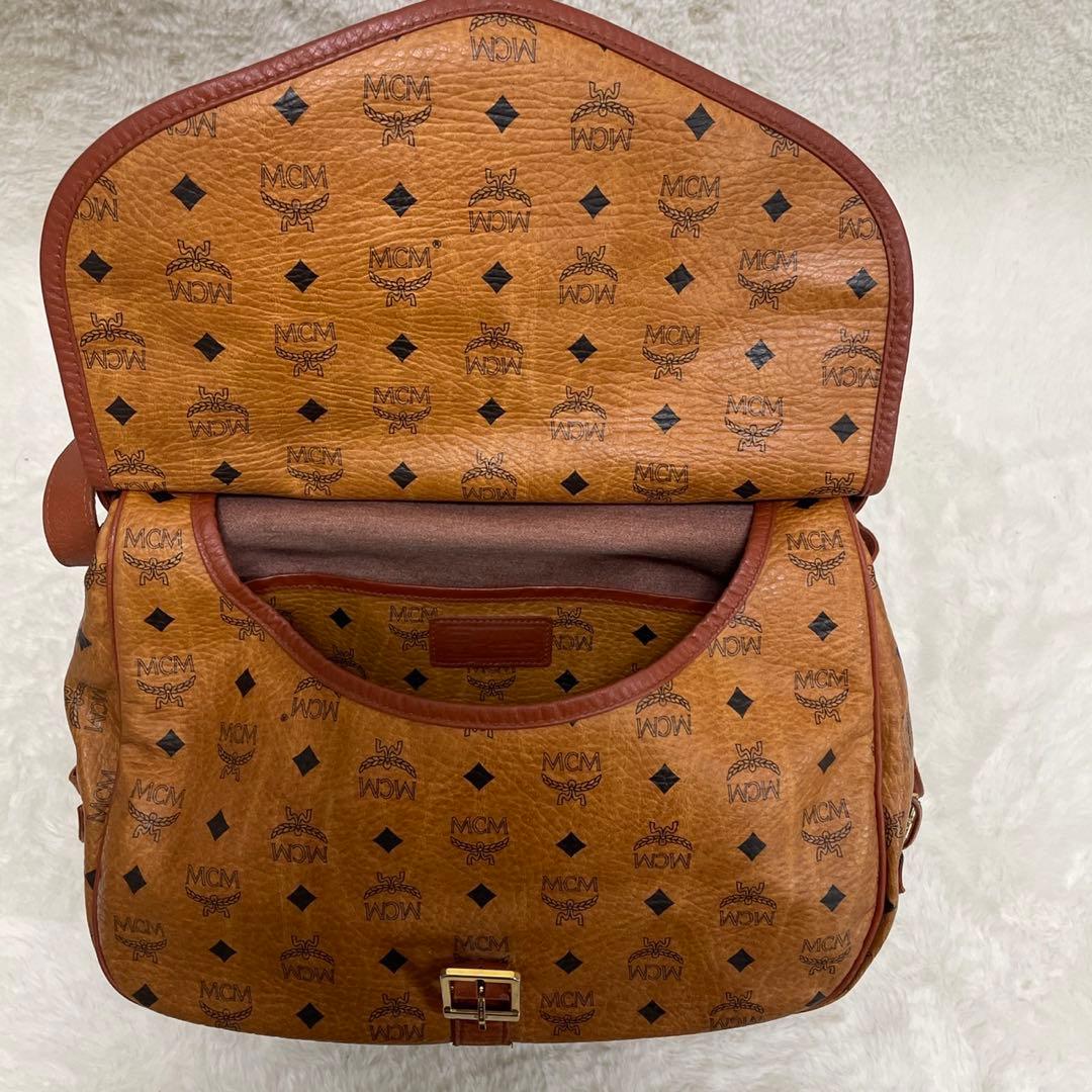 MCM ソミュール　コニャック　ショルダーバッグ　ヴィセトス柄