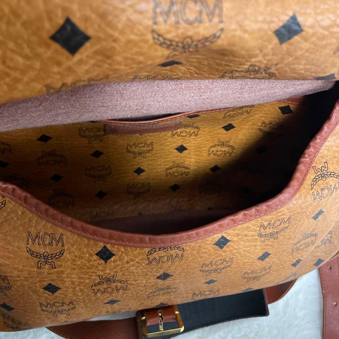 MCM ソミュール　コニャック　ショルダーバッグ　ヴィセトス柄