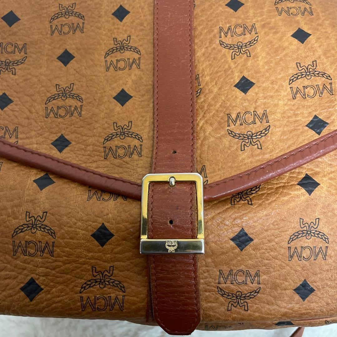 MCM ソミュール　コニャック　ショルダーバッグ　ヴィセトス柄
