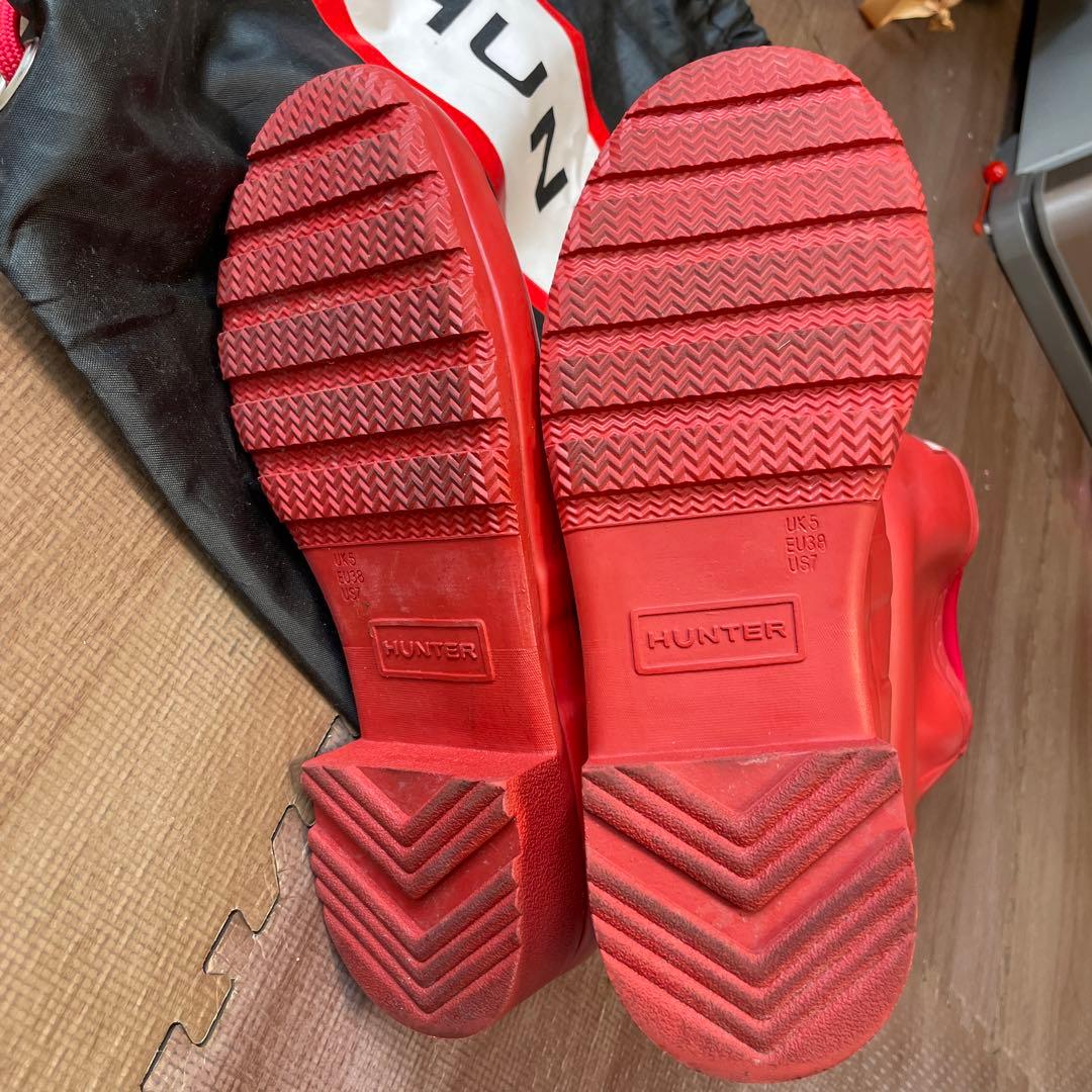 希少⭐︎HUNTER 折りたたみ　ハンターパッカブルレインブーツ