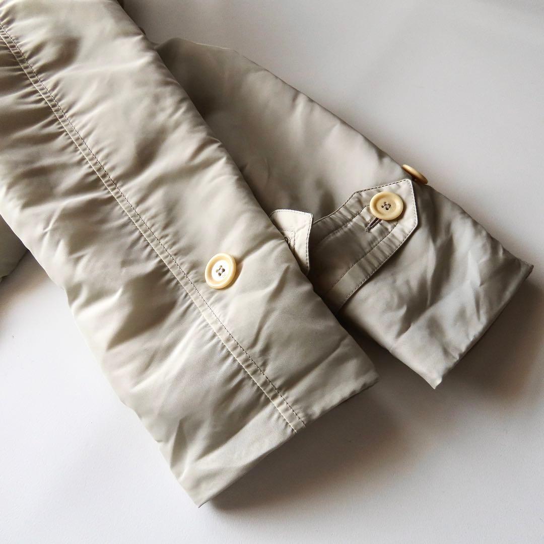 試着のみ 45R ナイロン×ボアのコート 3 ショールカラー 45rpm