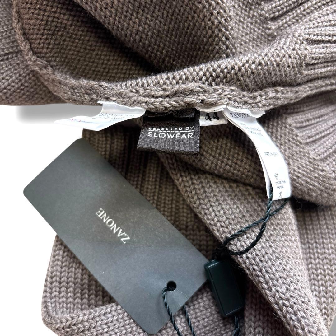 未使用級 タグ付き ザノーネ タートルネック ニット セーターミドルゲージ 44