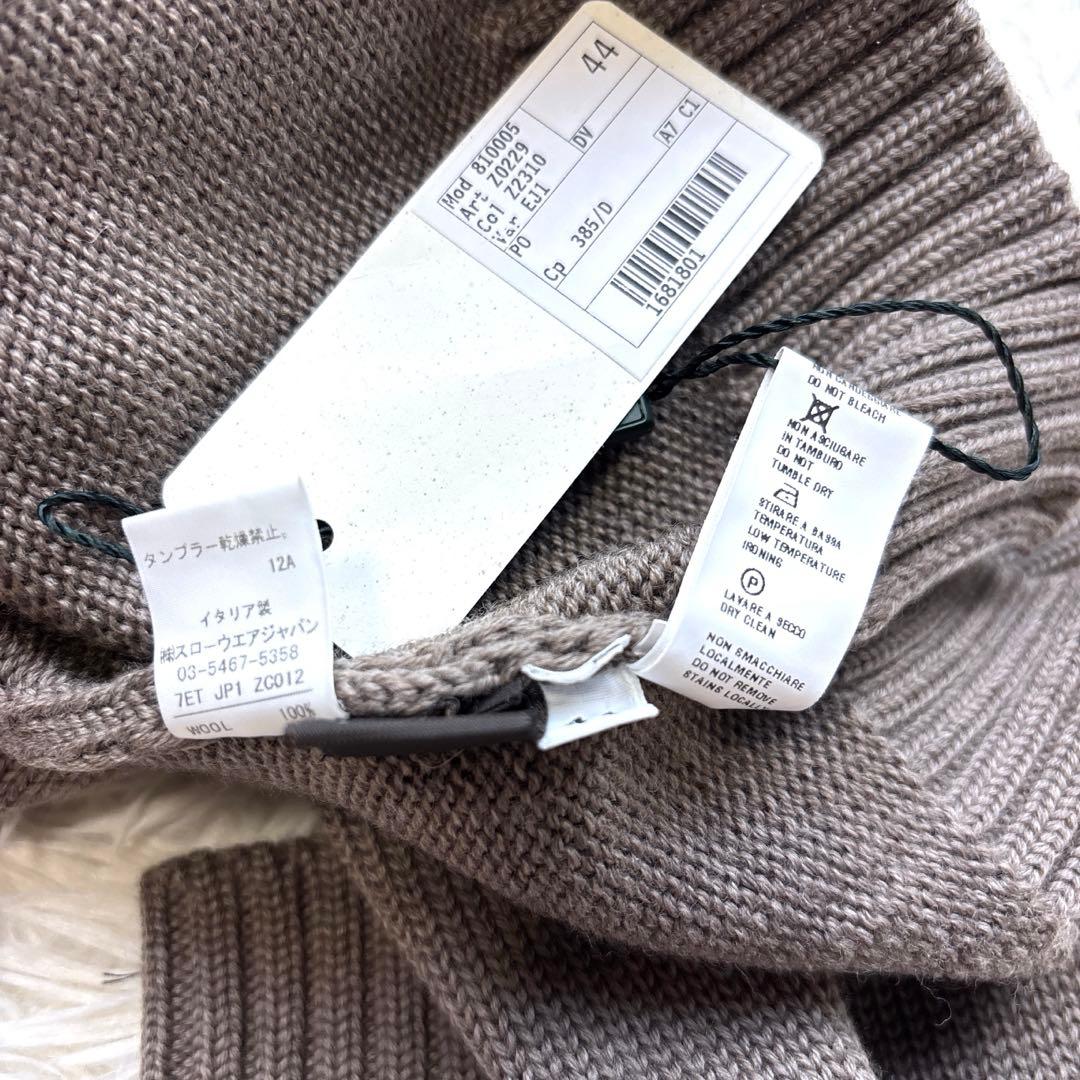 未使用級 タグ付き ザノーネ タートルネック ニット セーターミドルゲージ 44