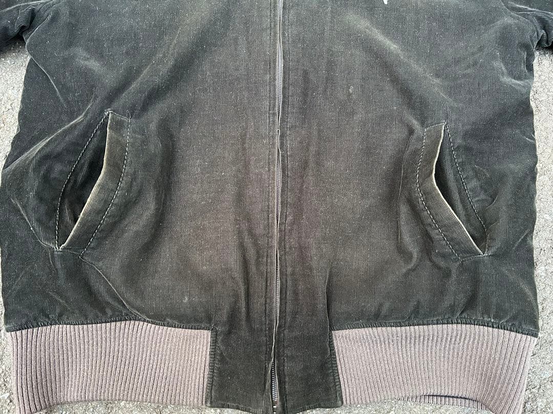 PUMA コーデュロイ キルティング リバーシブル ジャケット ブラック 中綿