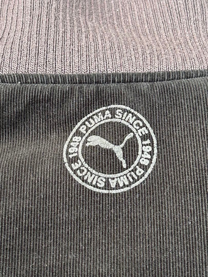 PUMA コーデュロイ キルティング リバーシブル ジャケット ブラック 中綿