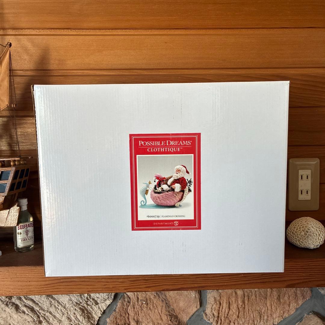 メルカリ祭16日まで限定価格‼️ハワイ直輸入‼️ハワイアンサンタクロース フラミンゴ