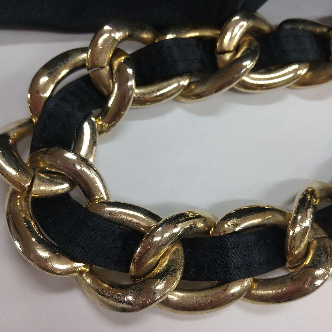 Juraモスキーノ ゴールドチェーン 大判トートバックハートキルティング