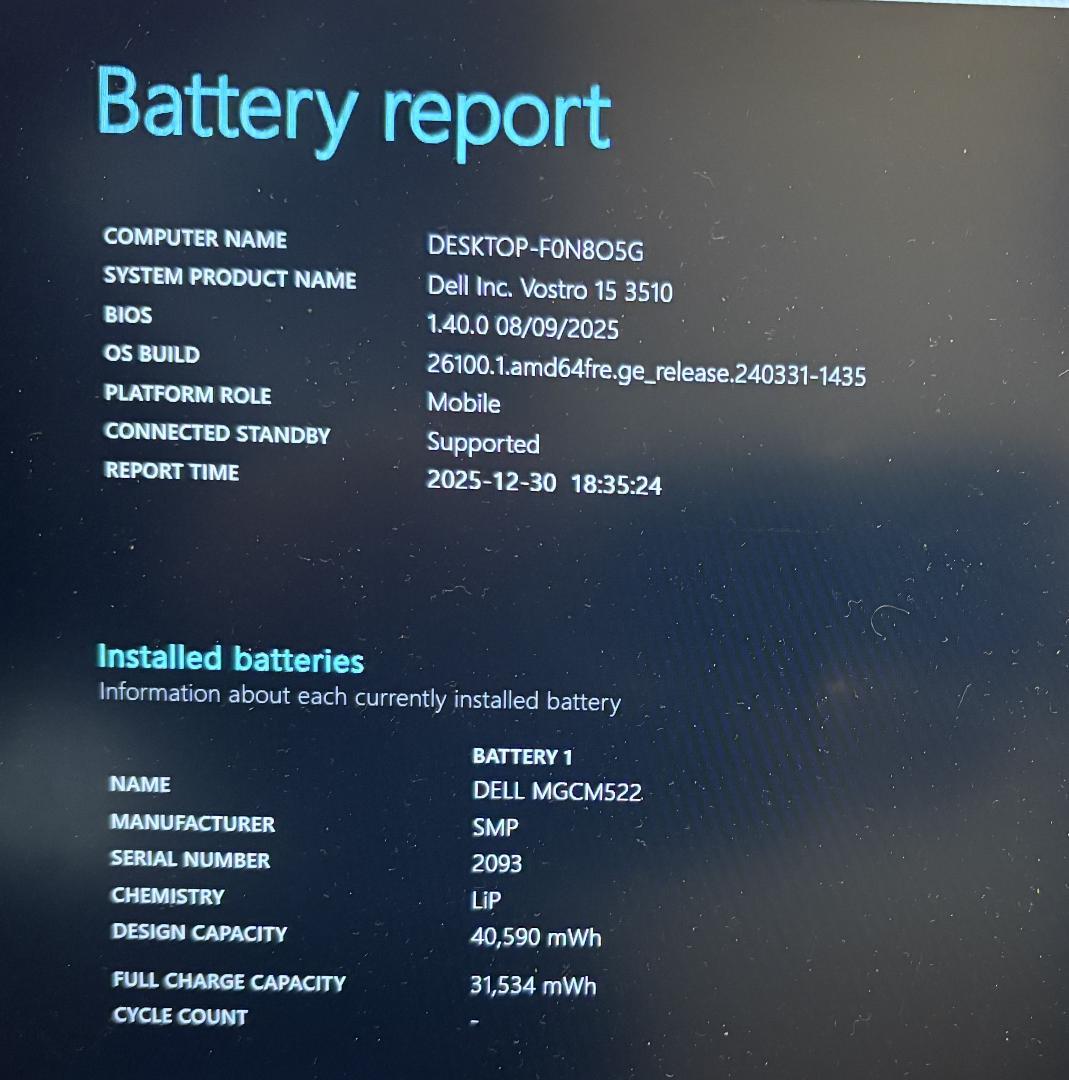 DELL VOSTRO 3510 i5-1135G7 ジャンク