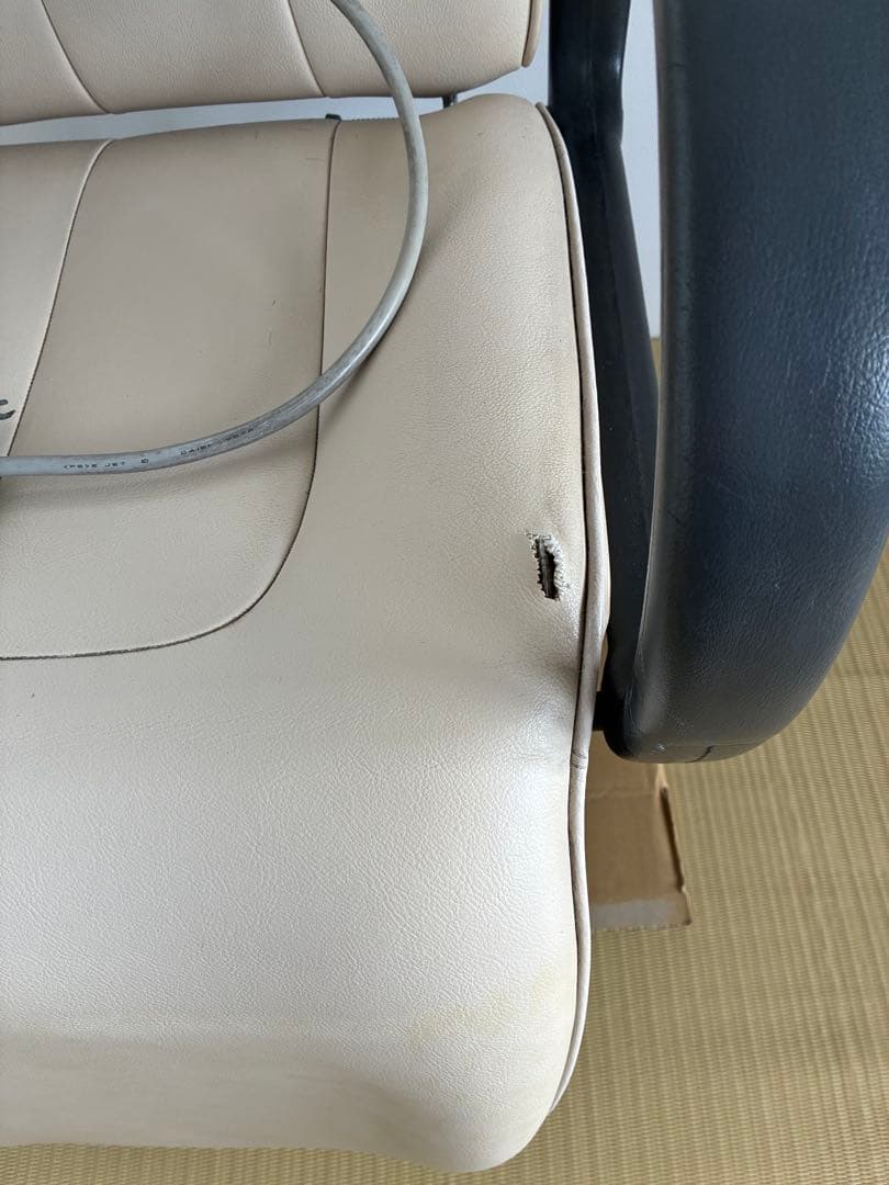 シャンプー椅子　電動大広ベージュ 合成皮革 美容室