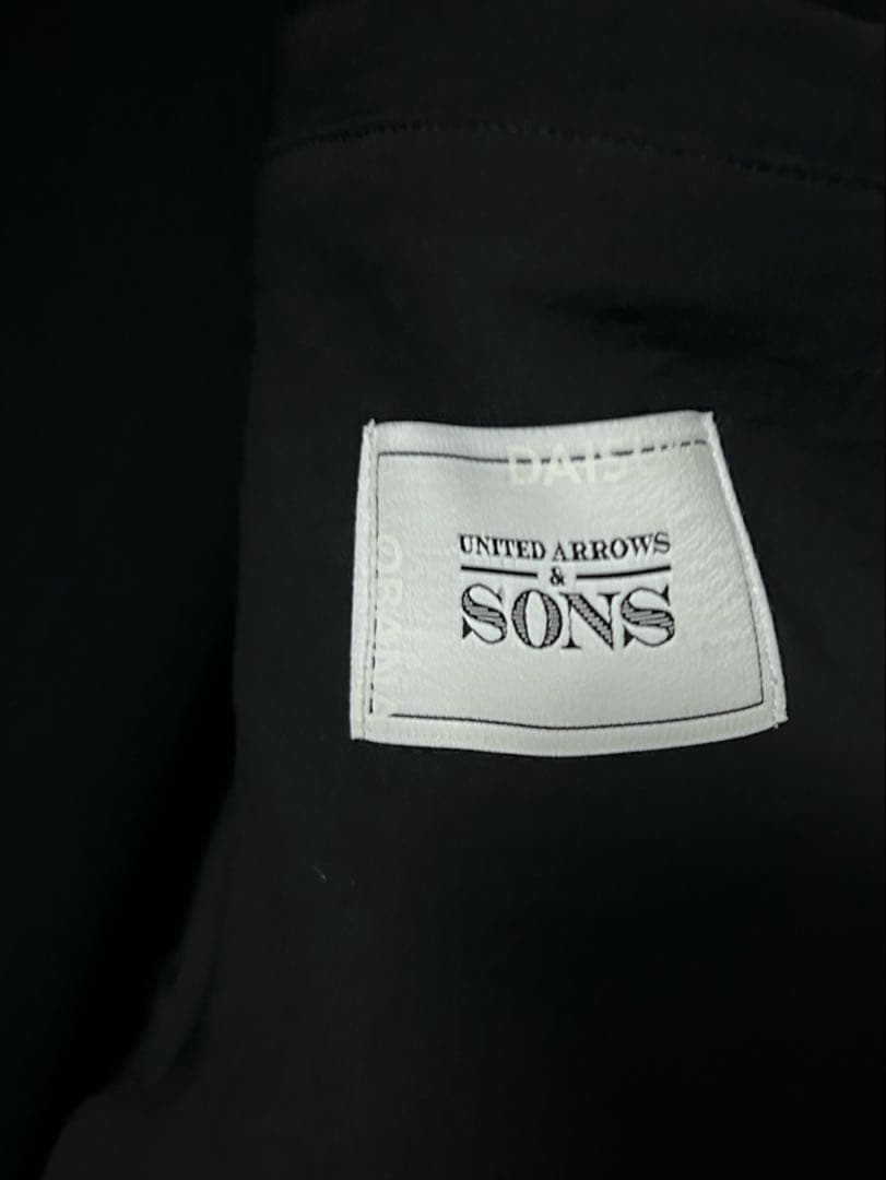 ユナイテッドアローズ＆サンズ　ダイスケオバナ　チェスターコート　ブラックＭ