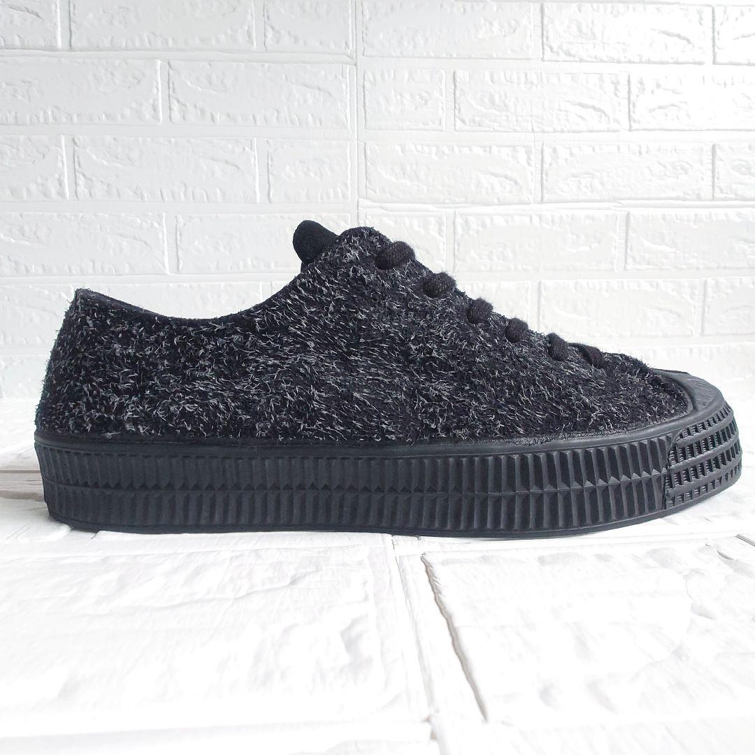 NOVESTA　ヘアリースエード カウハイド レザースニーカー　ブラック 42