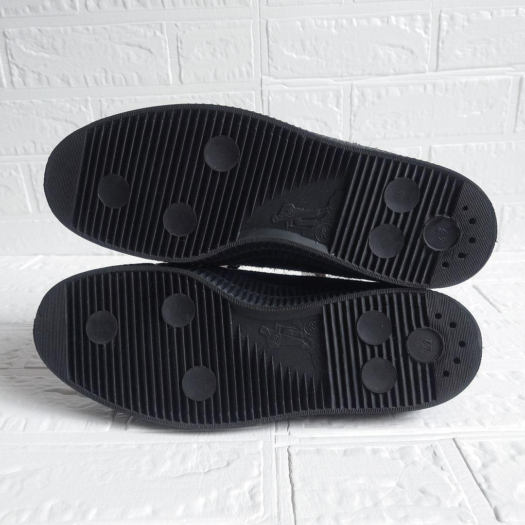 NOVESTA　ヘアリースエード カウハイド レザースニーカー　ブラック 42