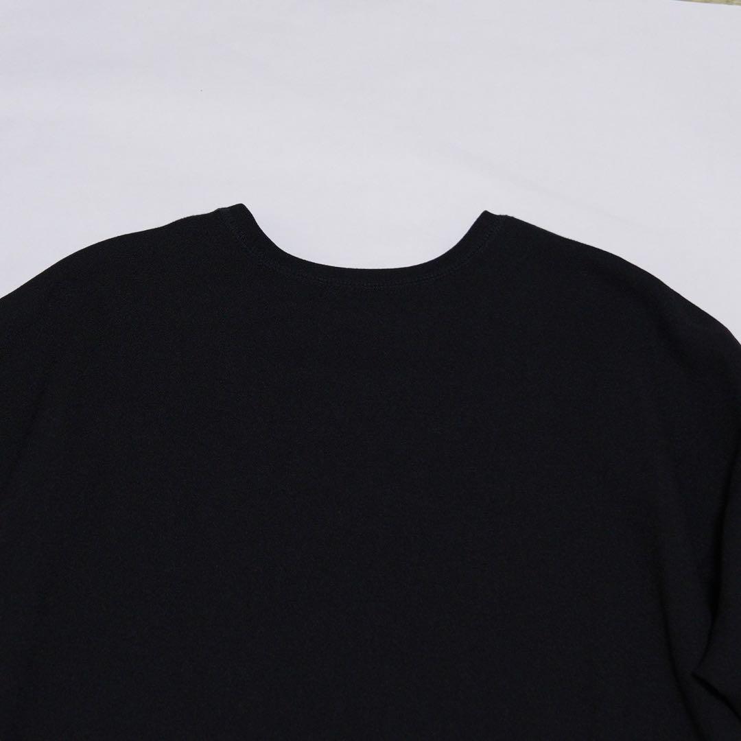 美品　whim gazette Vガゼットプルオーバー　ブラック　36 ゆったり