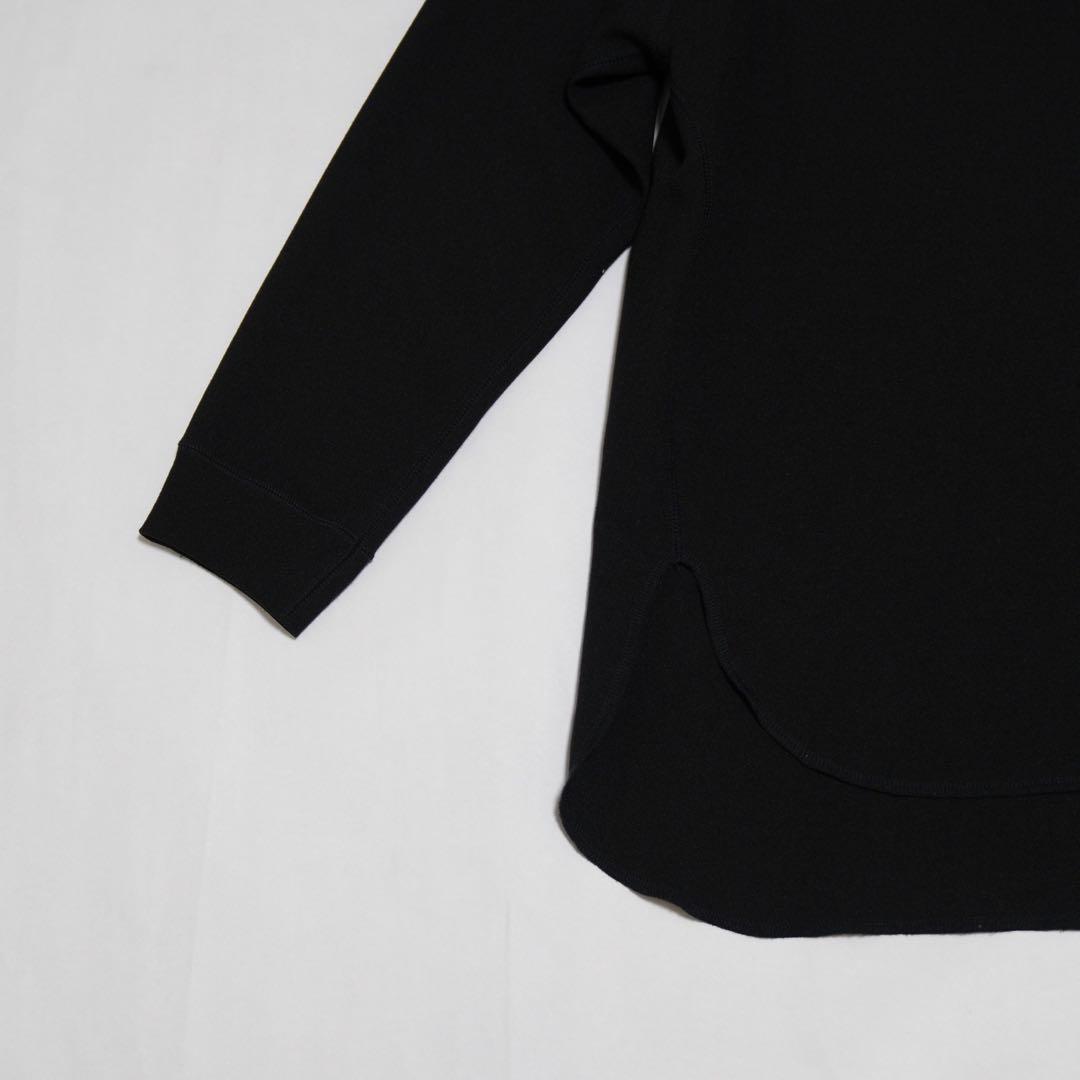 美品　whim gazette Vガゼットプルオーバー　ブラック　36 ゆったり