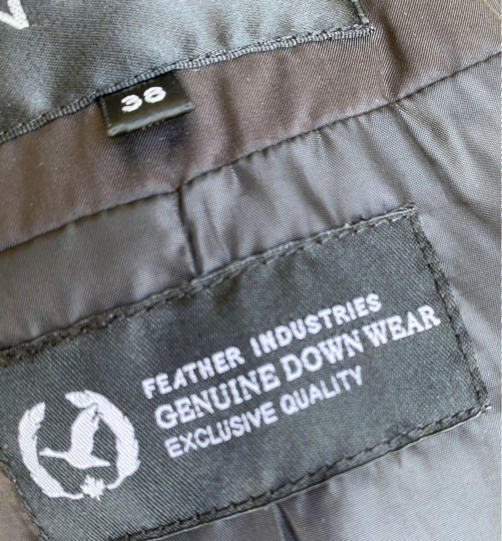極美品　INDIVI ダウンジャケット　ブラック38 3way リアルファー