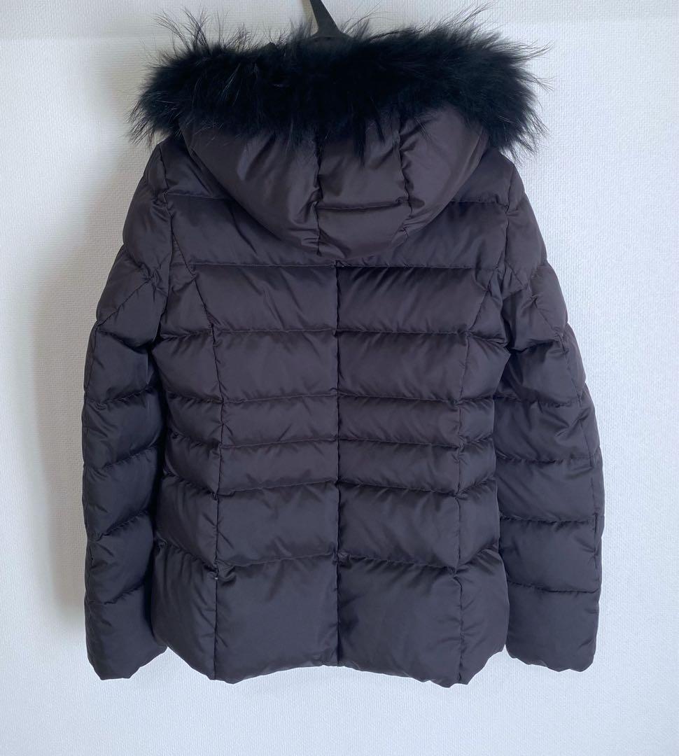 極美品　INDIVI ダウンジャケット　ブラック38 3way リアルファー